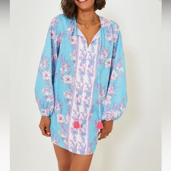 Celina Moon Multi Clover Tunic Dress Size XL - Picture 1 of 11